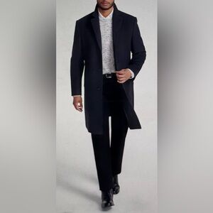 MICHAEL MICHAEL KORS Classic Fit Wool Cashmere Blend Overcoat 44R NWOT Charcoal